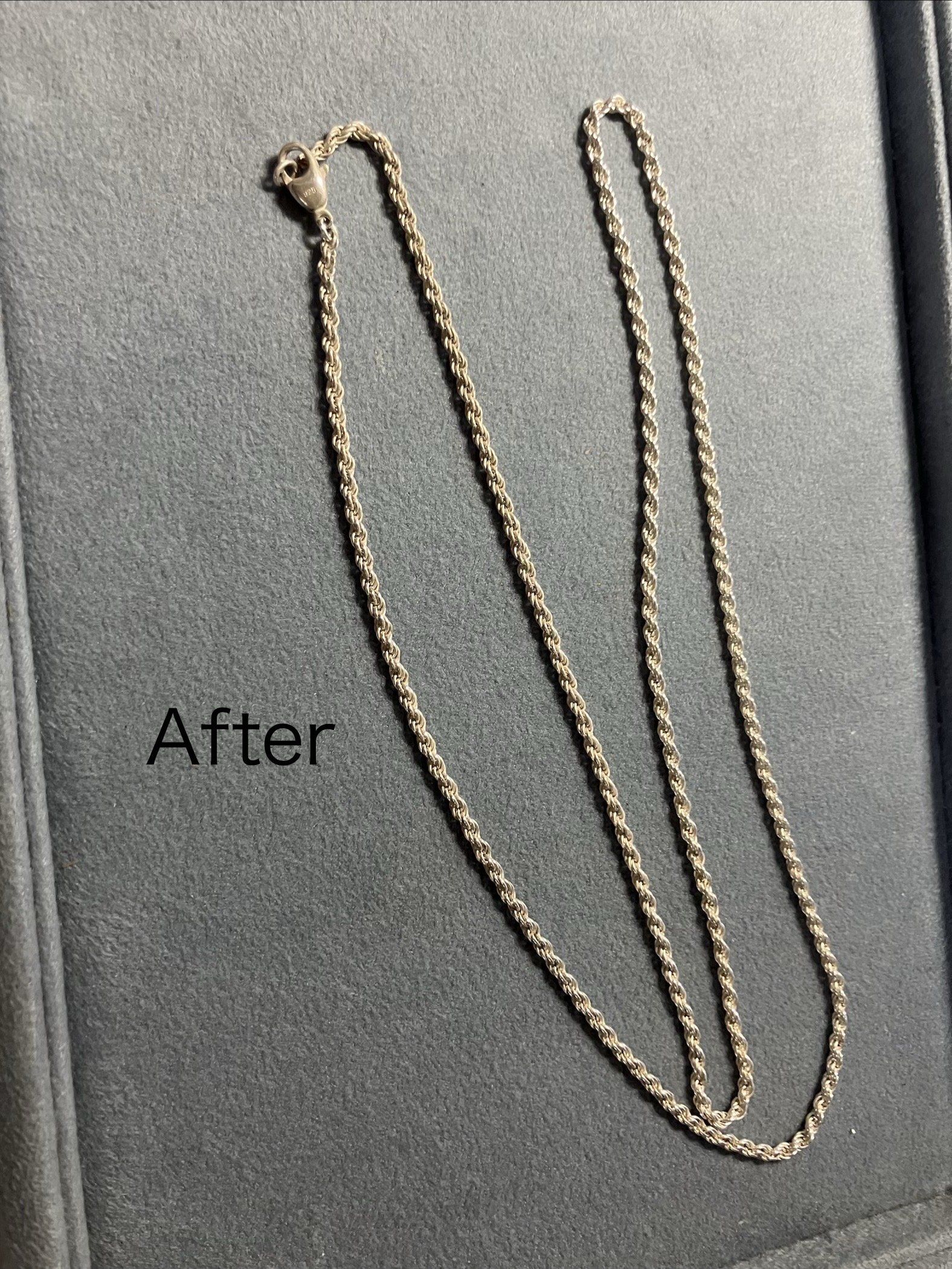 シルバーネックレス切れ修理 After